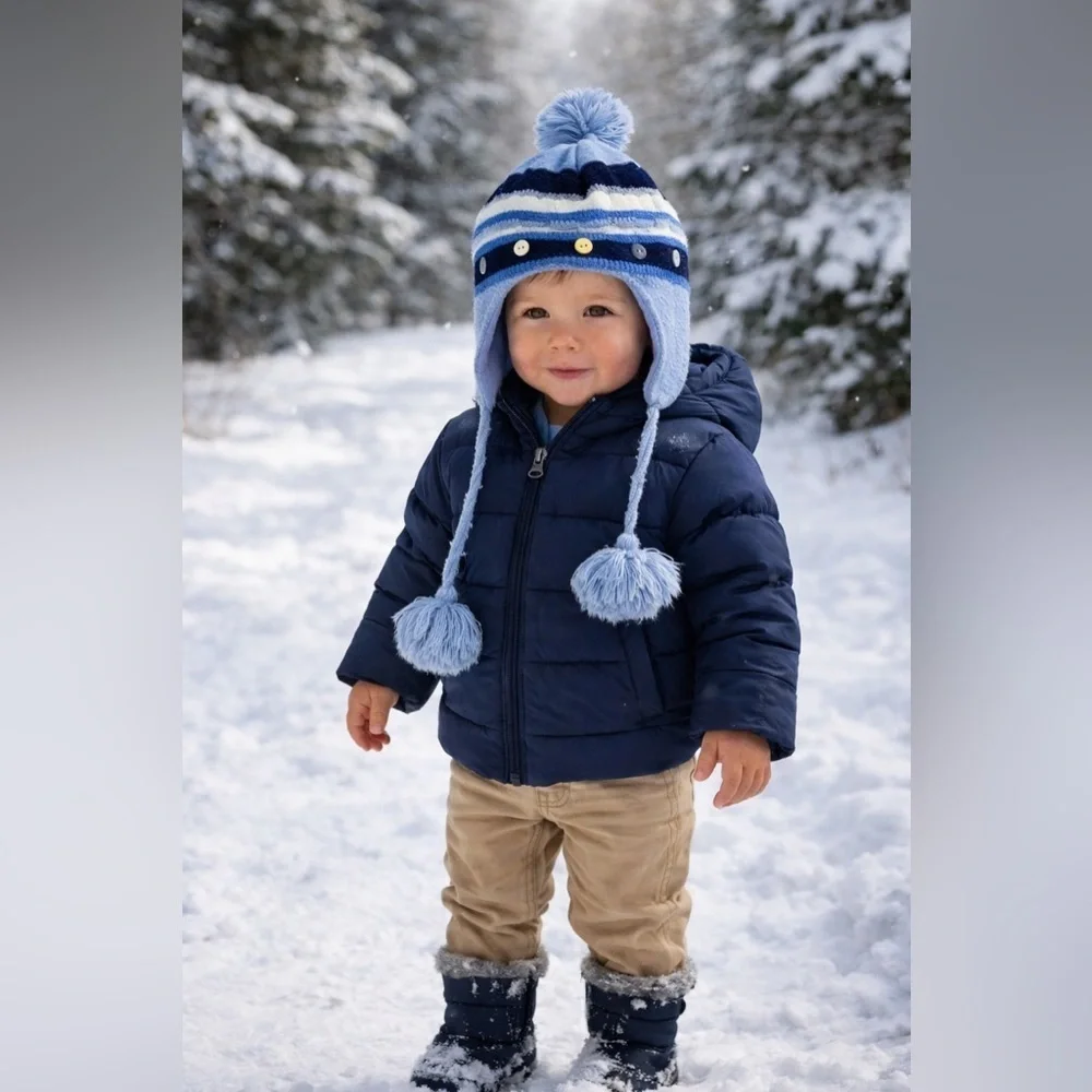 Knit baby/toddler hat